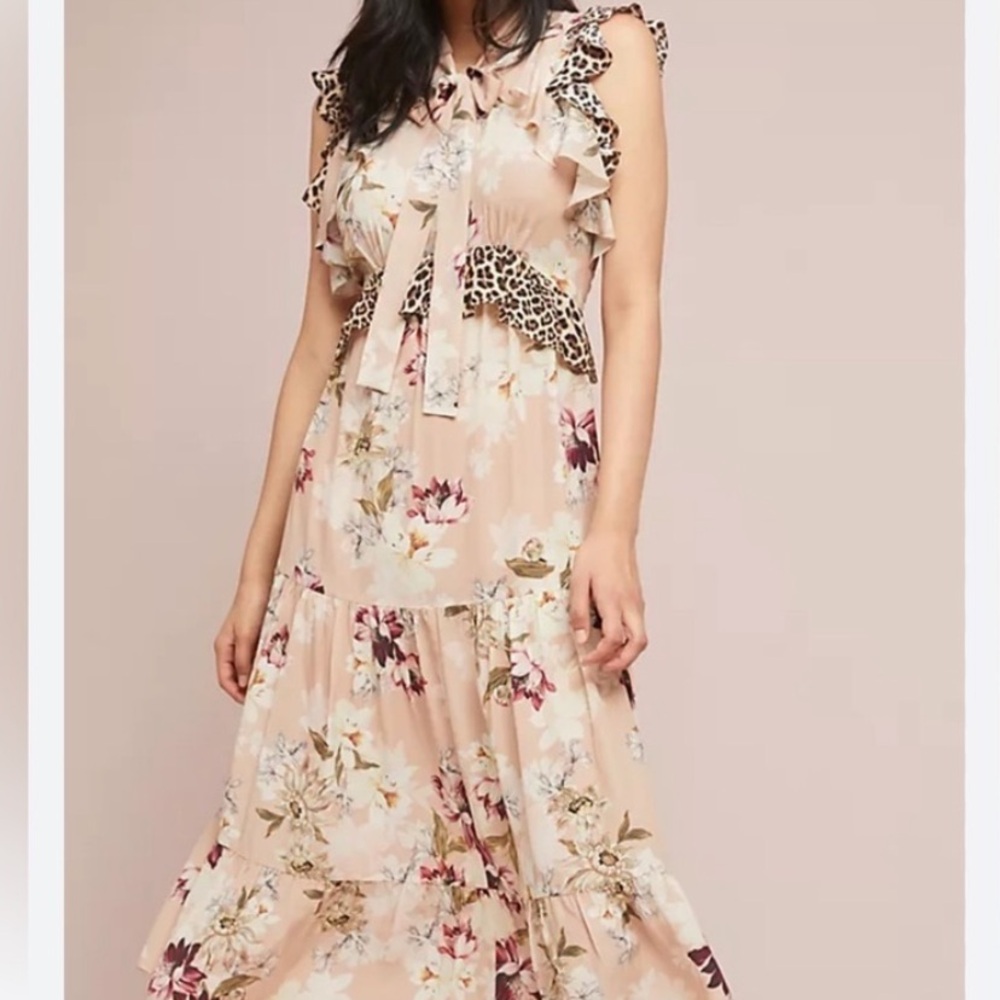 Anthropologie Kachel silk maxi dress - Picture 2 of 9
